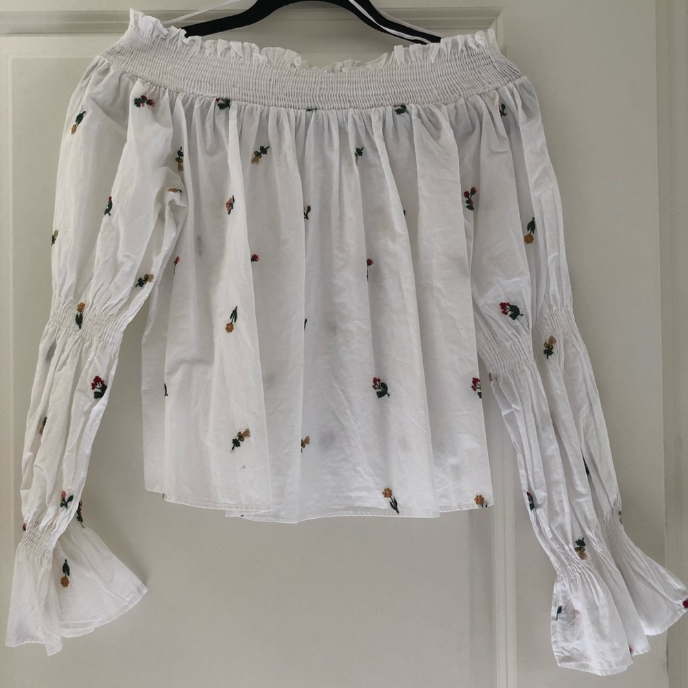 ZARA OFF SHOULDER SHIRT